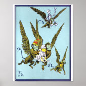 ヴィンテージ魔法使いオズイラストレーション ポスター (正面)