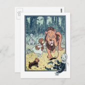 ヴィンテージ魔法使いオズキャラクター黄れんが道 ポストカード (正面/裏面)