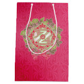 ヴィンテージ魔法使いオズクリスマス抱き枕 ミディアムペーパーバッグ (裏面)