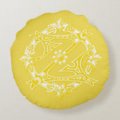 ヴィンテージ魔法使いオズ枕 ラウンドクッション (裏面)