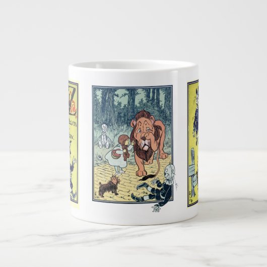 ヴィンテージ魔法使いオズ様々な本のキャラクター ジャンボコーヒーマグカップ (正面)