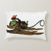 ヴィンテージ魔法使いオズ飛んでいるハット アクセントクッション (裏面)