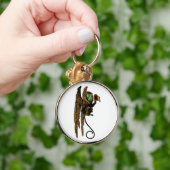 ヴィンテージ魔法使いオズ飛んでいるハット キーホルダー (手)