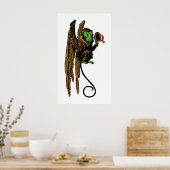 ヴィンテージ魔法使いオズ飛んでいるハット ポスター (キッチン)