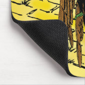 ヴィンテージ魔法使いオズ飛んでいるハット マウスパッド (コーナー)