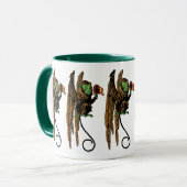 ヴィンテージ魔法使いオズ飛んでいるハット マグカップ (正面左)