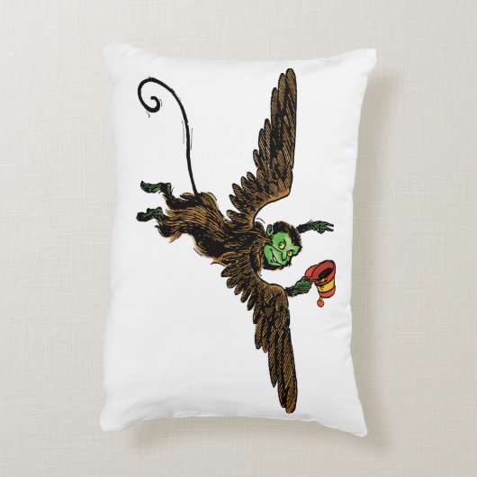 ヴィンテージ魔法使いオズ飛んでいる悪魔 アクセントクッション (裏面(縦))