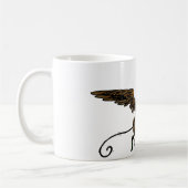 ヴィンテージ魔法使いオズ飛んでいる悪魔 コーヒーマグカップ (左)