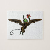 ヴィンテージ魔法使いオズ飛んでいる悪魔 ジグソーパズル (横)