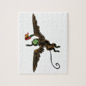 ヴィンテージ魔法使いオズ飛んでいる悪魔 ジグソーパズル (縦)