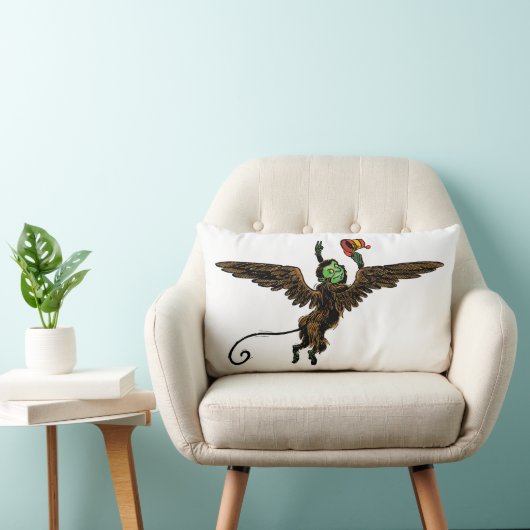 ヴィンテージ魔法使いオズ飛んでいる悪魔 ランバークッション (椅子)