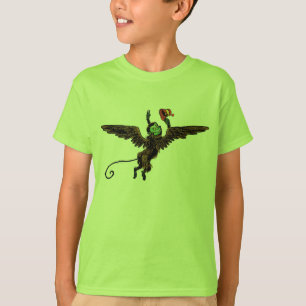 ヴィンテージ魔法使いオズ飛んでいる悪魔 Tシャツ