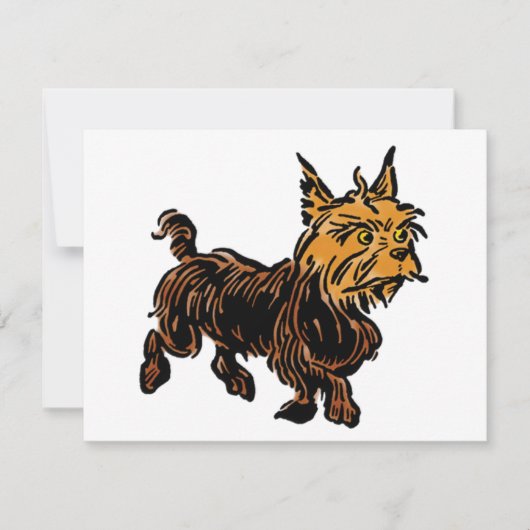 ヴィンテージ魔法使いオズ、かわいい子犬トト (正面)