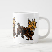 ヴィンテージ魔法使いオズ、かわいい子犬トト ジャンボコーヒーマグカップ (右)