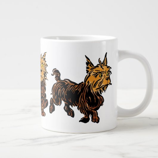 ヴィンテージ魔法使いオズ、かわいい子犬トト ジャンボコーヒーマグカップ (右)