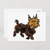 ヴィンテージ魔法使いオズ、かわいい子犬トト ポストカード (正面/裏面)