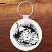 ヴィンテージ魔法使いオズ、ウーマンチキンポートレート キーホルダー (正面)