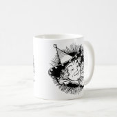 ヴィンテージ魔法使いオズ、ウーマンチキンポートレート コーヒーマグカップ (正面右)