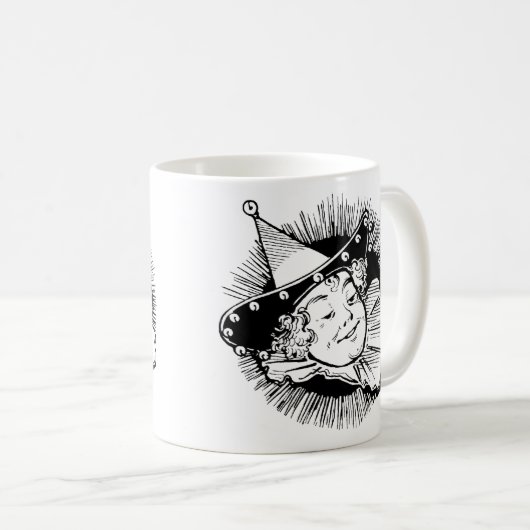 ヴィンテージ魔法使いオズ、ウーマンチキンポートレート コーヒーマグカップ (正面右)