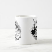 ヴィンテージ魔法使いオズ、ウーマンチキンポートレート コーヒーマグカップ (中央)