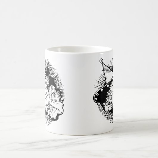 ヴィンテージ魔法使いオズ、ウーマンチキンポートレート コーヒーマグカップ (中央)