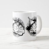 ヴィンテージ魔法使いオズ、ウーマンチキンポートレート ジャンボコーヒーマグカップ (正面右)