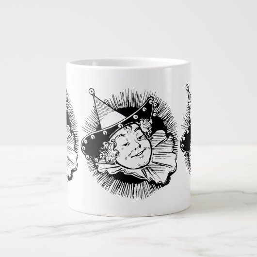 ヴィンテージ魔法使いオズ、ウーマンチキンポートレート ジャンボコーヒーマグカップ (正面)