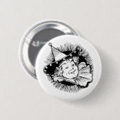 ヴィンテージ魔法使いオズ、ウーマンチキンポートレート 缶バッジ (正面&裏面)