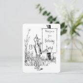 ヴィンテージ魔法使いオズ。ティンマンアンドライオン誕生日 招待状 (スタンド正面)