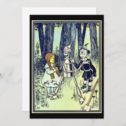 ヴィンテージ魔法使いオズ、ドロシーとティンマンが出会う (正面/裏面)