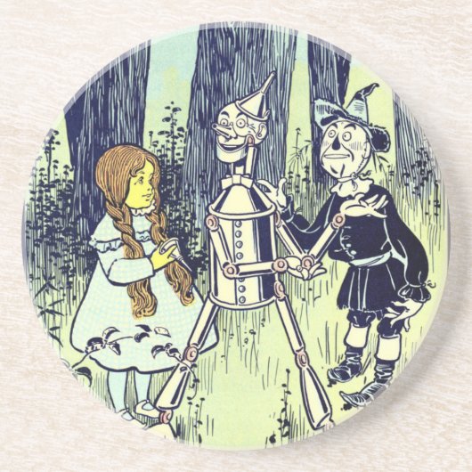 ヴィンテージ魔法使いオズ、ドロシーとティンマンが出会う コースター (正面)