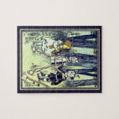 ヴィンテージ魔法使いオズ、ドロシーとティンマンが出会う ジグソーパズル (横)