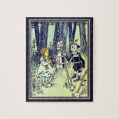 ヴィンテージ魔法使いオズ、ドロシーとティンマンが出会う ジグソーパズル (縦)