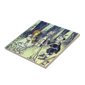 ヴィンテージ魔法使いオズ、ドロシーとティンマンが出会う タイル (側面)