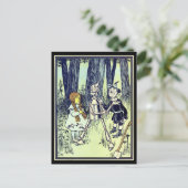 ヴィンテージ魔法使いオズ、ドロシーとティンマンが出会う ポストカード (スタンド正面)