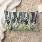 ヴィンテージ魔法使いオズ、ドロシーとティンマンが出会う ランバークッション (ブランケット)