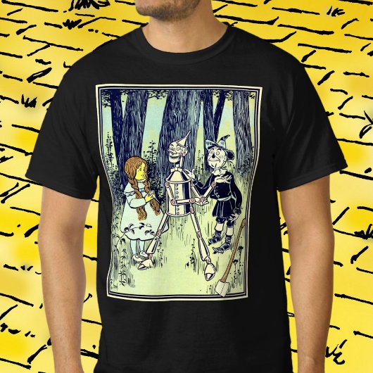 ヴィンテージ魔法使いオズ、ドロシーとティンマンが出会う Tシャツ