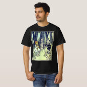 ヴィンテージ魔法使いオズ、ドロシーとティンマンが出会う Tシャツ (正面フル)