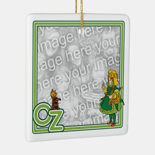 ヴィンテージ魔法使いオズ;ドロシーとトト セラミックオーナメント (右)