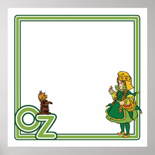 ヴィンテージ魔法使いオズ；ドロシーとトト ポスター (正面)