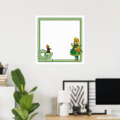 ヴィンテージ魔法使いオズ；ドロシーとトト ポスター (ホームオフィス)