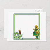 ヴィンテージ魔法使いオズ；ドロシーとトト ポストカード (正面/裏面)