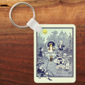 ヴィンテージ魔法使いオズ、ドロシーとマンチキンたち キーホルダー (正面)