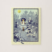 ヴィンテージ魔法使いオズ、ドロシーとマンチキンたち ジグソーパズル (縦)