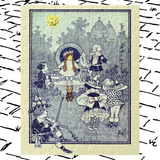 ヴィンテージ魔法使いオズ、ドロシーとマンチキンたち ジグソーパズル