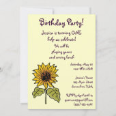 ヴィンテージ魔法使いオズ・ドロシー女の子の誕生日パーティー 招待状 (裏面)