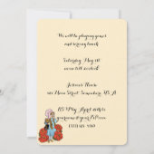 ヴィンテージ魔法使いオズ、ドロシー、ガールバースデーパーティー 招待状 (裏面)