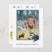 ヴィンテージ魔法使いオズ。ドロシー・ガール・バースデーパーティー 招待状 (正面/裏面)