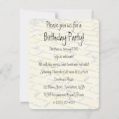 ヴィンテージ魔法使いオズ・ドロシー・ティンマン誕生日パーティー 招待状 (裏面)