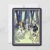 ヴィンテージ魔法使いオズ・ドロシー・ティンマン誕生日パーティー 招待状 (正面)